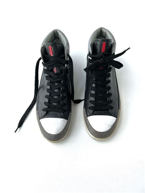 sneakers simili prada|prada high top sneakers women's.